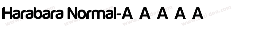 Harabara Normal字体转换